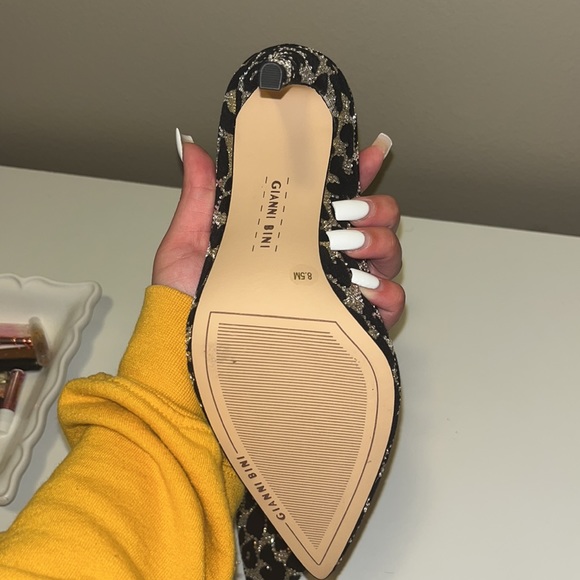 Sparkly Leopard Print Heels - Picture 4 of 4